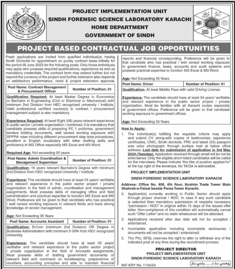 Jobs in Sindh Province